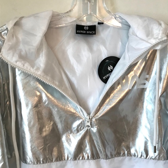 NASA Hype Space Sliver and White Pullover Hoodie - Picture 6 of 12